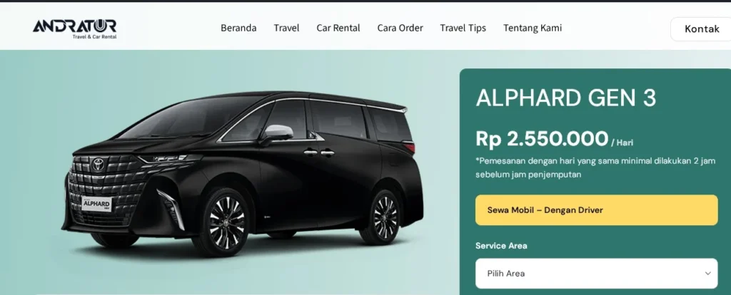 rental mobil bandung termurah