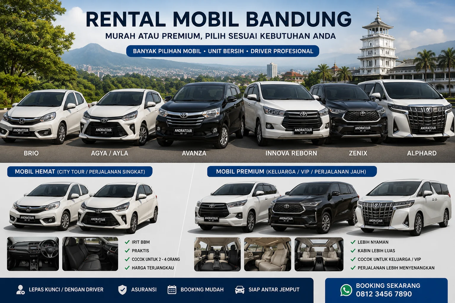 rental mobil bandung murah