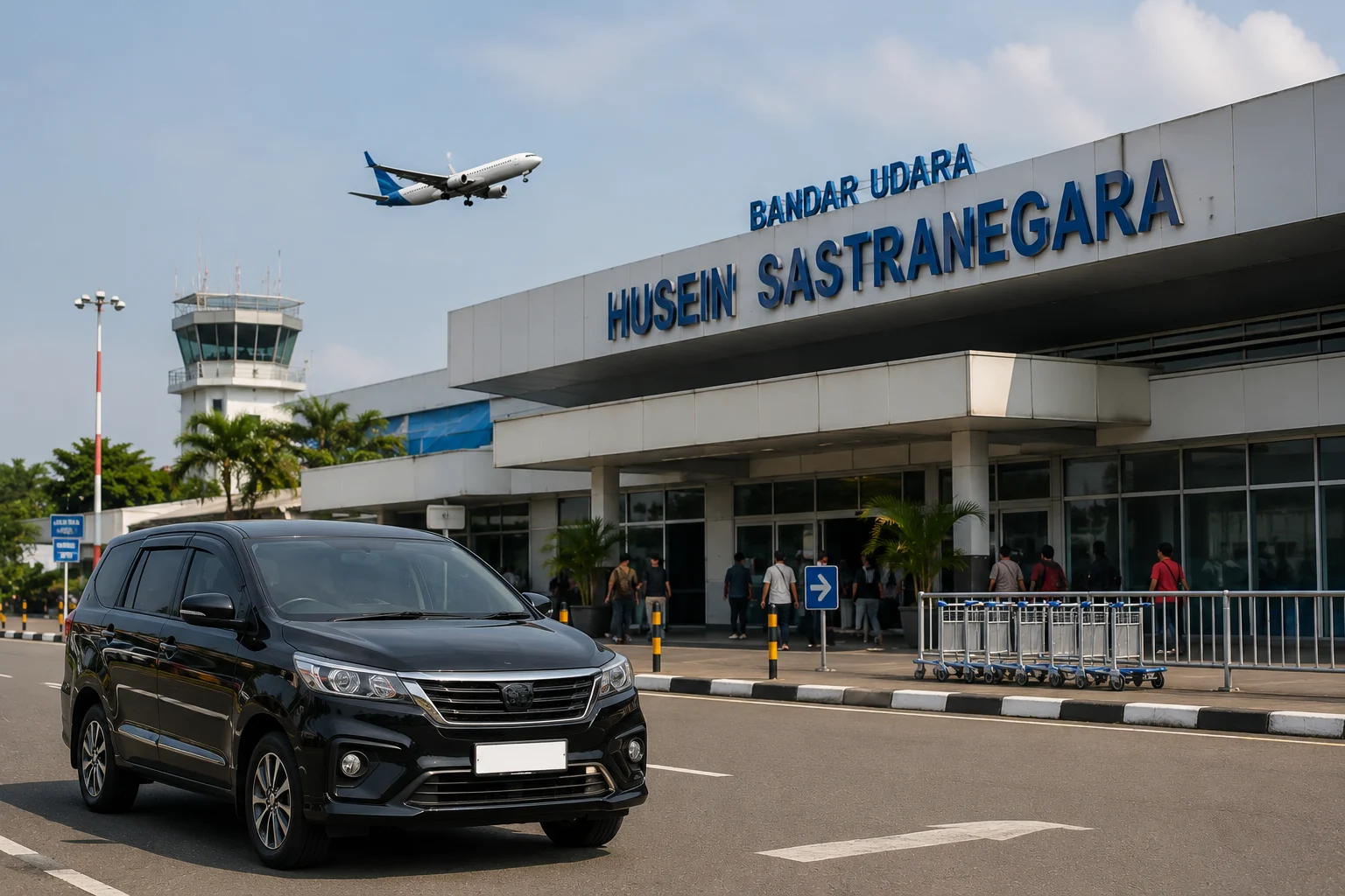 Bandara Husein dibuka lagi